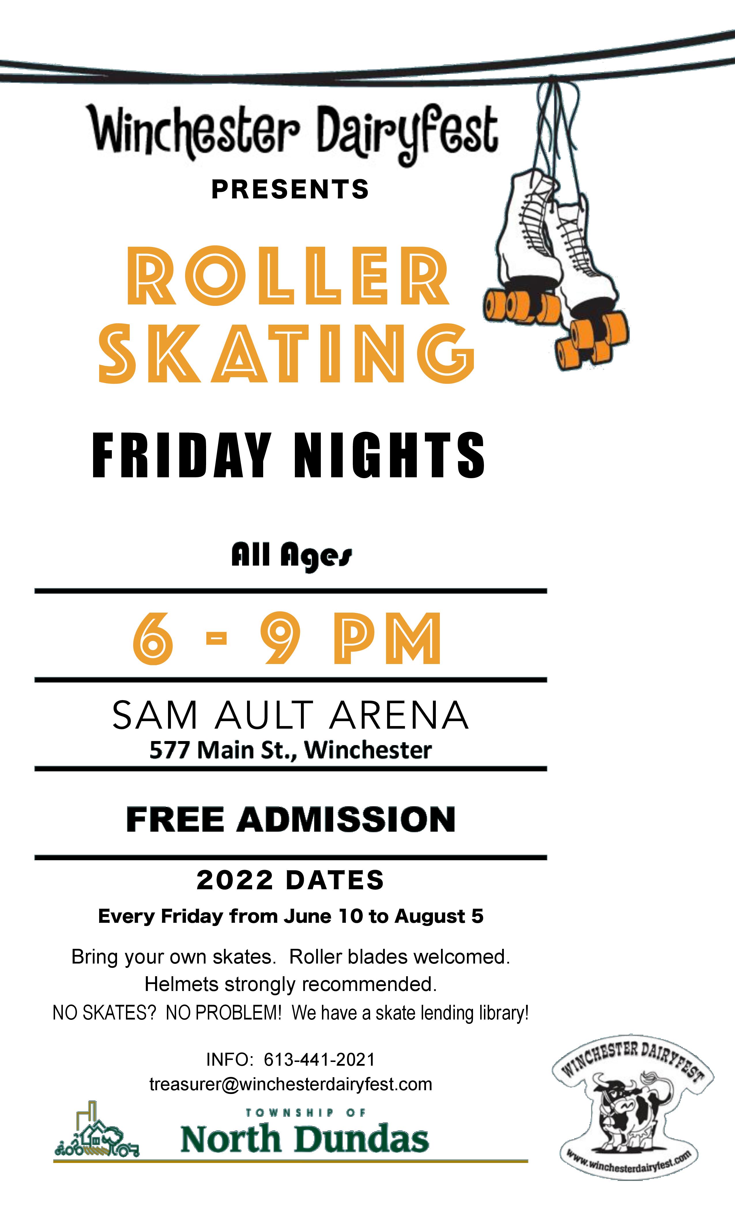 Roller Skating Fun for the Whole Family FREE Admission North Dundas
